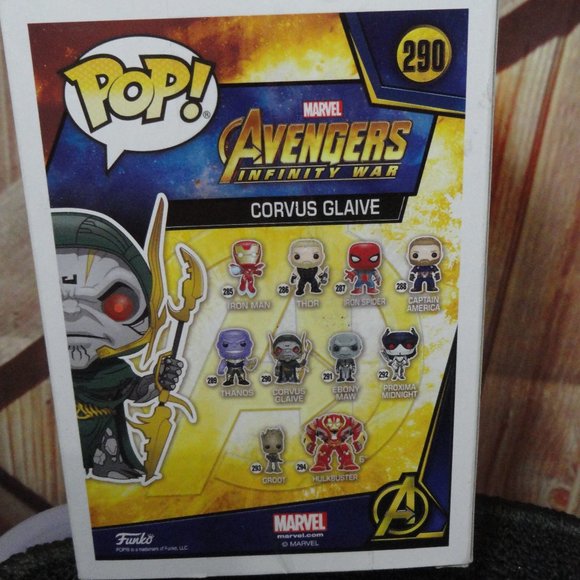 CORVUS GLAIVE Avengers Infinity War FUNKO POP! Marvel Vinyl Figurine Collectible - Picture 3 of 4